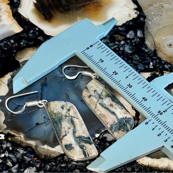 Serpentine Earrings 1 7/8” - Picture 11 of 12